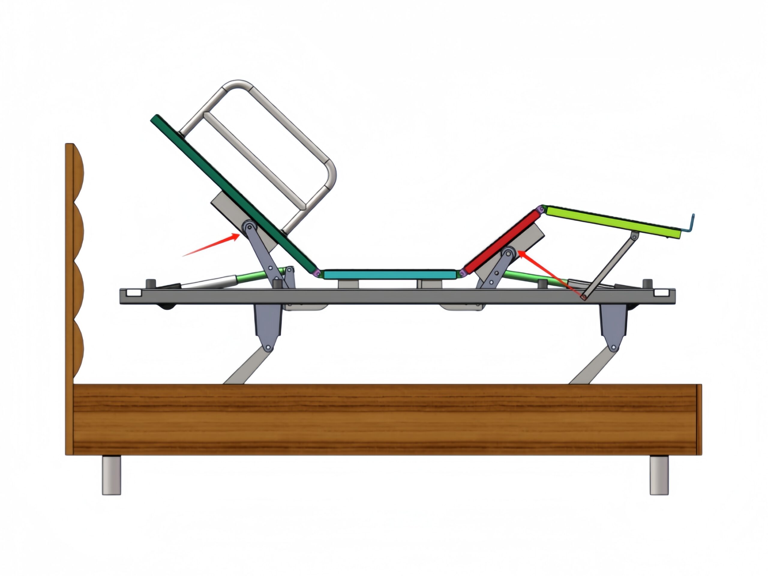 Nursing Bed Structural Design Diagram