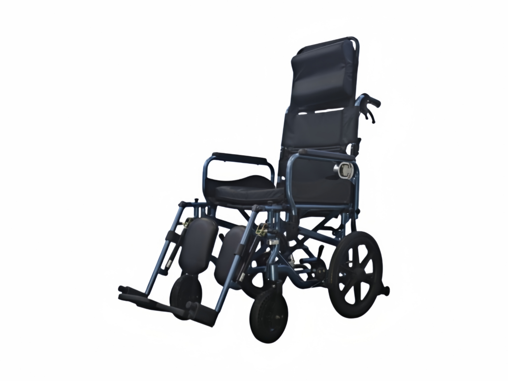Pneumatic High-Back Wheelchair with Full-Body Recline